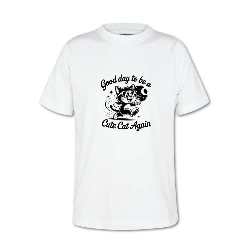Cute Cat Again Retro Vintage Funny Graphic T-Shirt