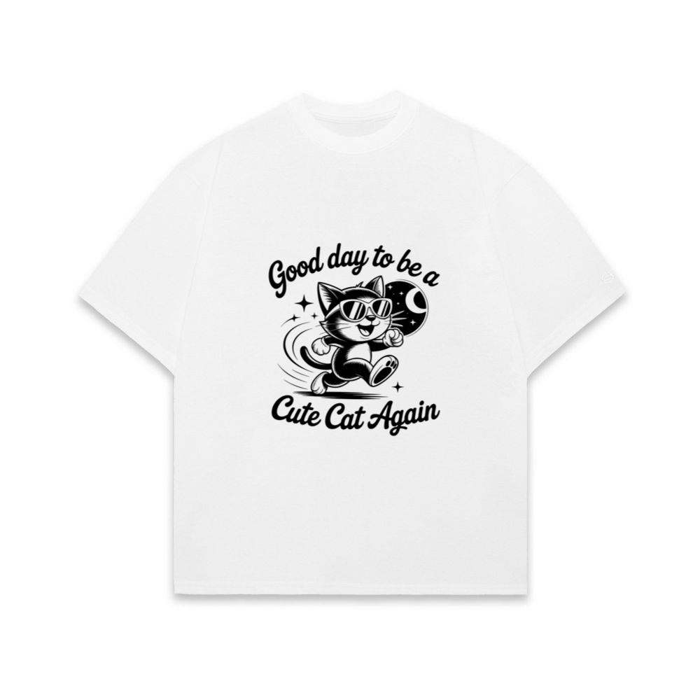 Cute Cat Again Retro Vintage Funny Graphic T-Shirt