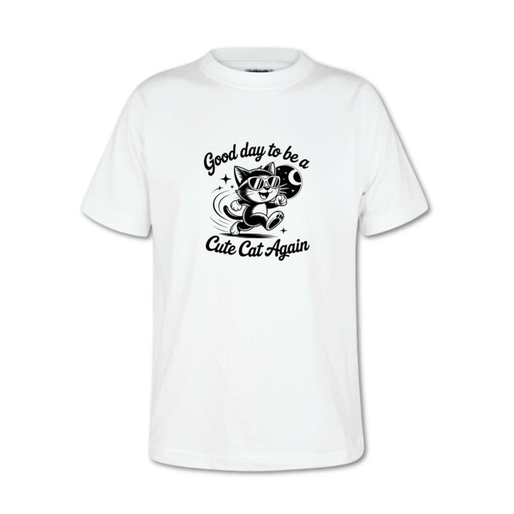Cute Cat Again Retro Vintage Funny Graphic T-Shirt
