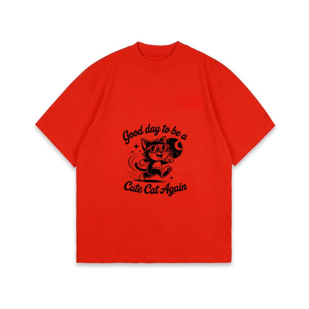 Cute Cat Again Retro Vintage Funny Graphic T-Shirt