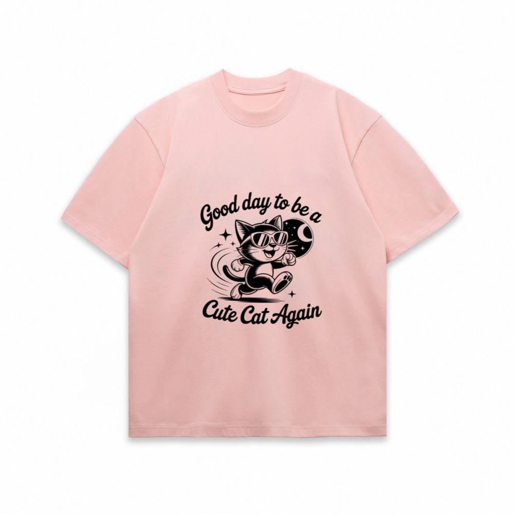 Cute Cat Again Retro Vintage Funny Graphic T-Shirt