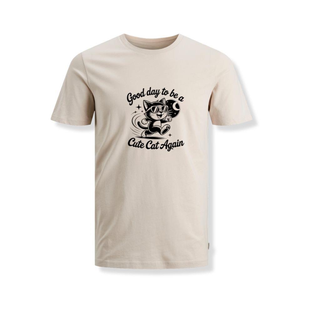 Cute Cat Again Retro Vintage Funny Graphic T-Shirts