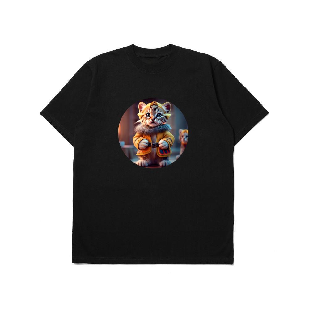 Cute Cat Wearing Coat TShirts Vibesline