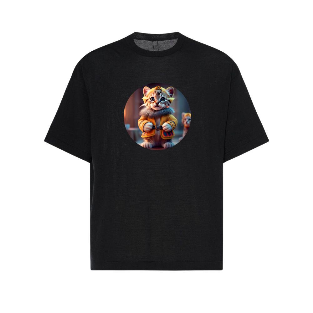 Cute Cat Wearing Coat TShirts Shopolaty