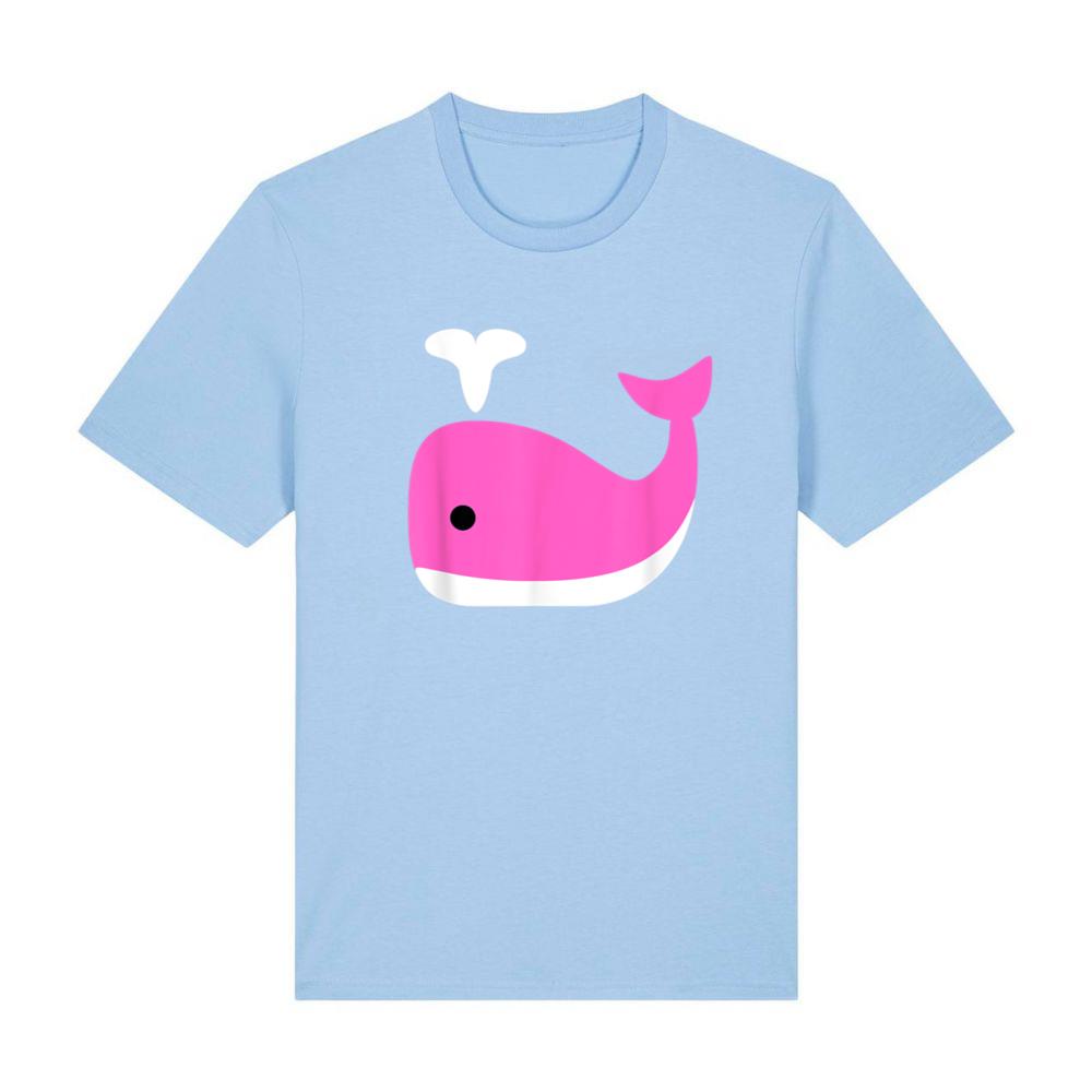 Cute Colorful Pink Whale T-Shirt T-Shirt