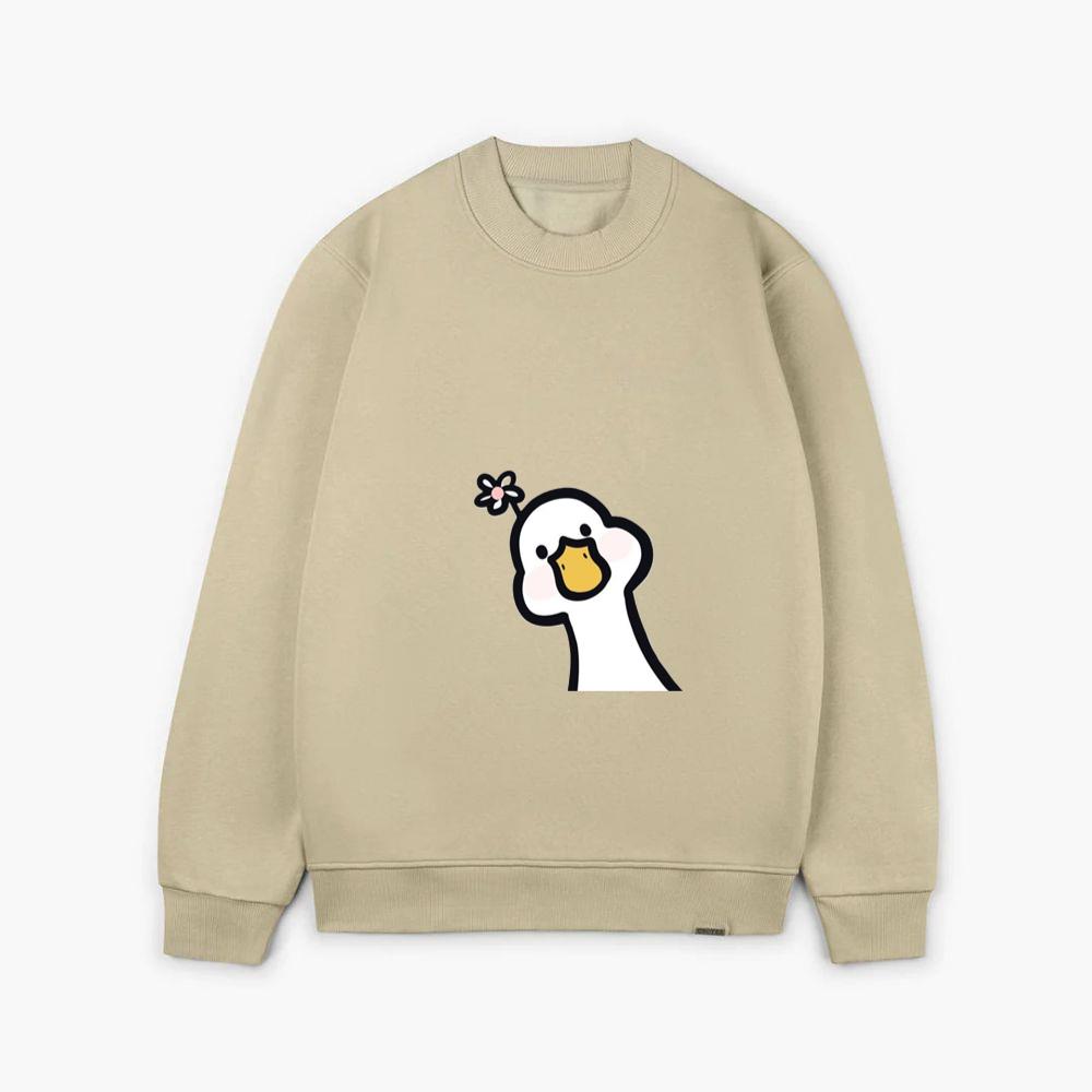 Cute Duck with a Flower Sweatsrhits