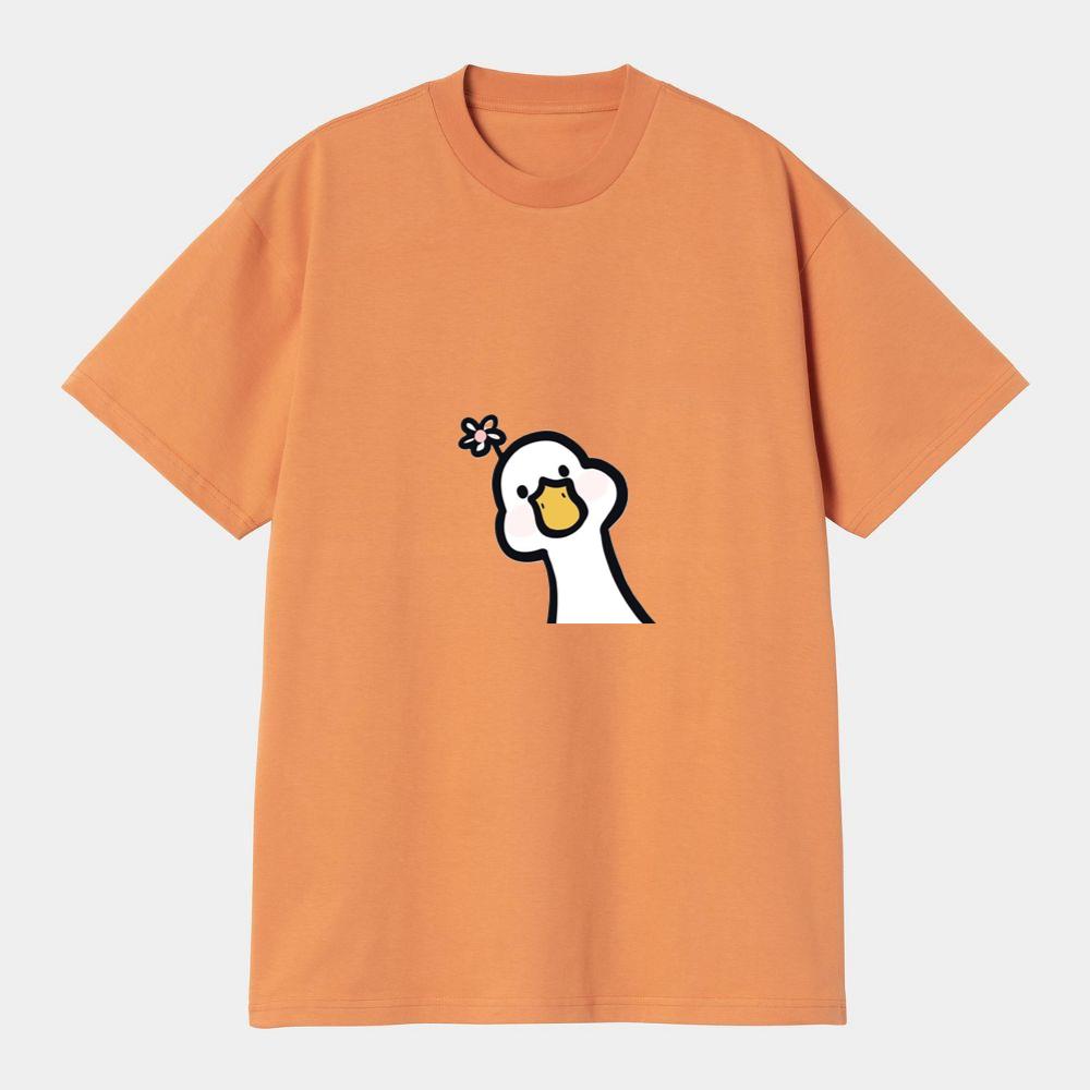Cute Duck with a Flower T-Shirts