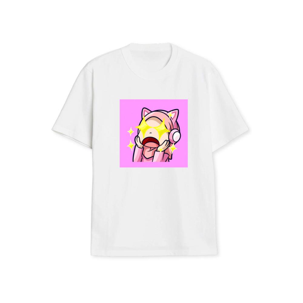 Cute Emote Girl Was Shocked With Stars Twinkling Her Eyes T-Shirts
