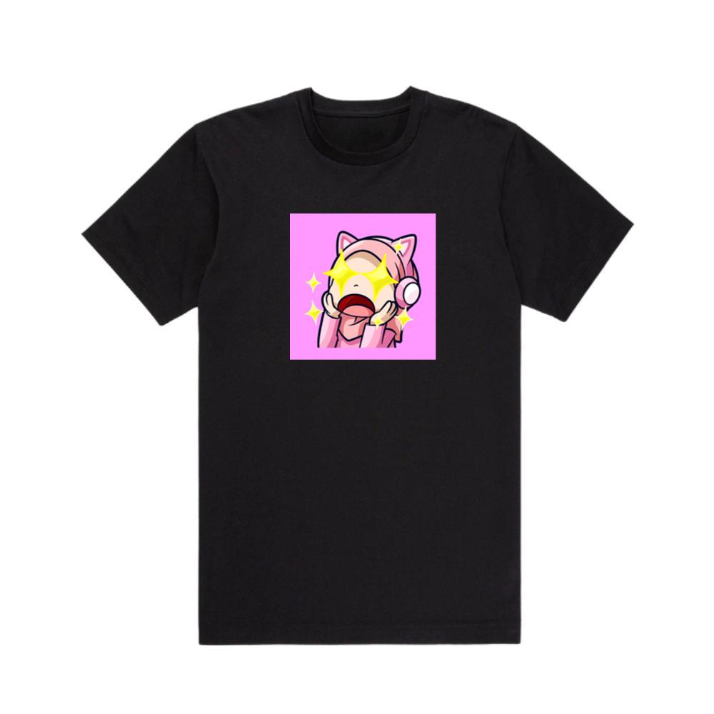 Cute Emote Girl Was Shocked With Stars Twinkling Her Eyes T-Shirts