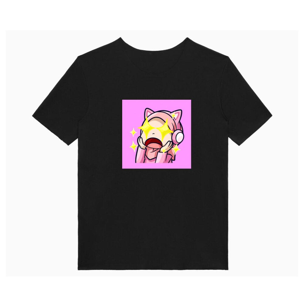 Cute Emote Girl Was Shocked With Stars Twinkling Her Eyes T-Shirts