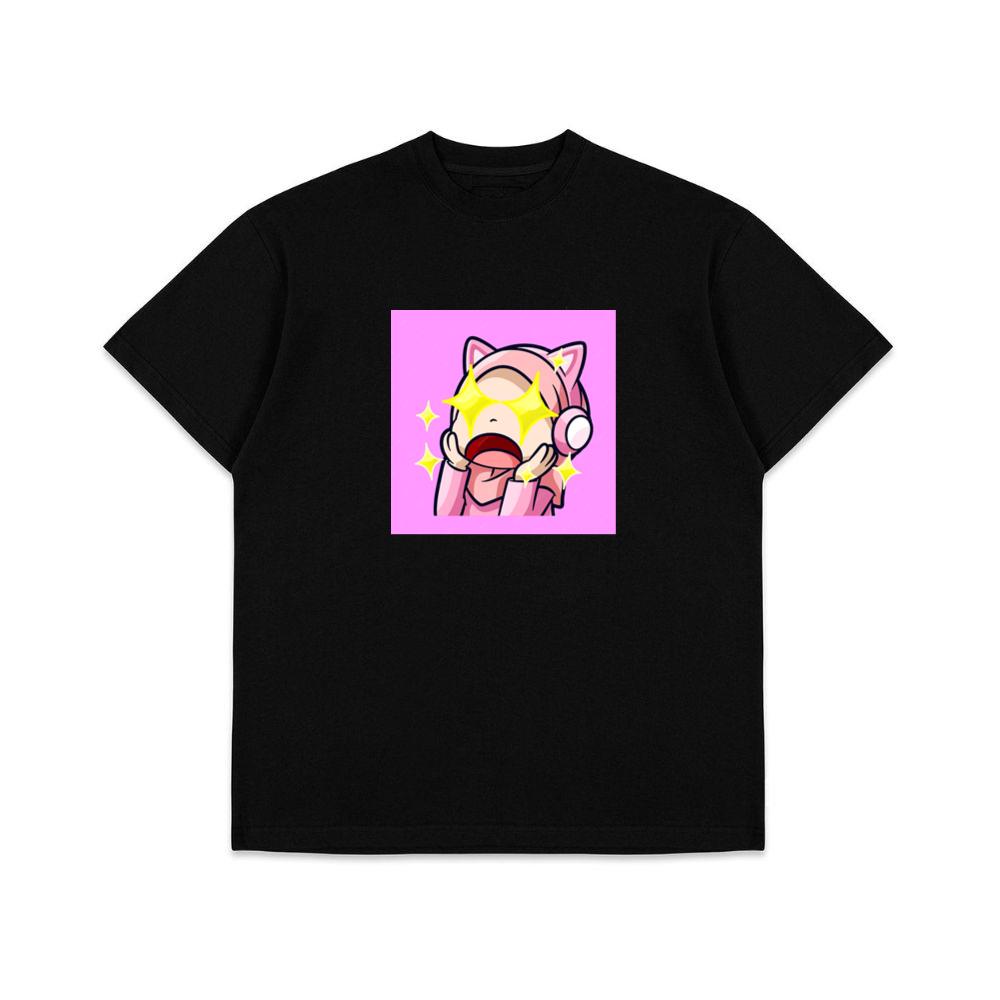 Cute Emote Girl Was Shocked With Stars Twinkling Her Eyes T-Shirts