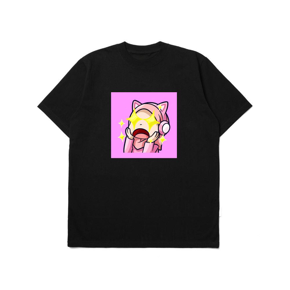 Cute Emote Girl Was Shocked With Stars Twinkling Her Eyes T-Shirts