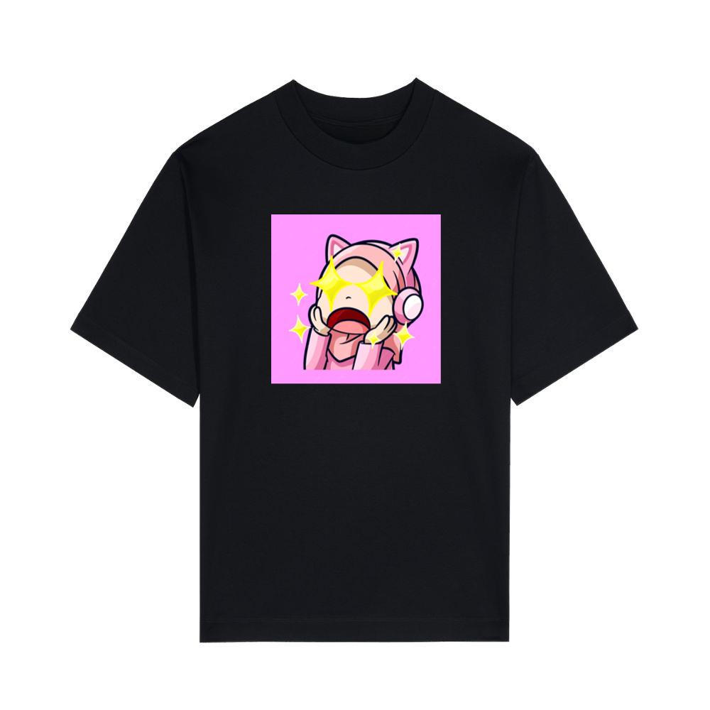 Cute Emote Girl Was Shocked With Stars Twinkling Her Eyes T-Shirts