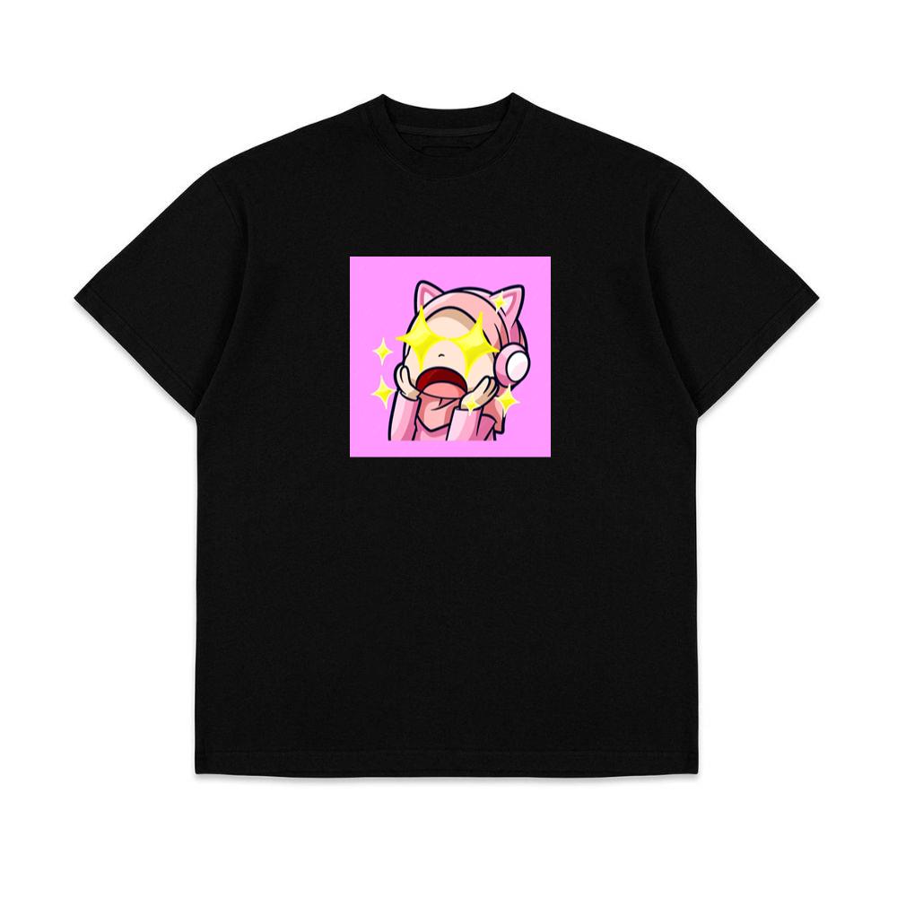 Cute Emote Girl Was Shocked With Stars Twinkling Her Eyes T-Shirts