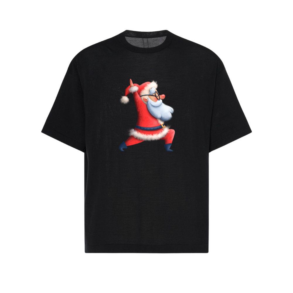 Cute Funny Santa Claus Yoga Pose Christmas TShirts Parentins
