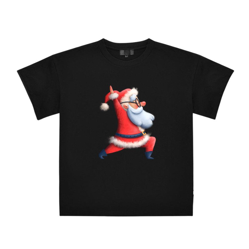 Cute Funny Santa Claus Yoga Pose Christmas T-Shirts