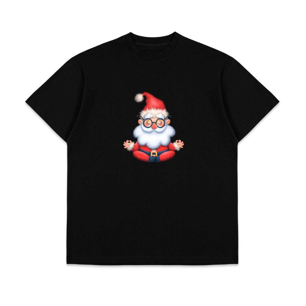Cute Funny Santa Yoga Pose Christmas Top T-Shirts