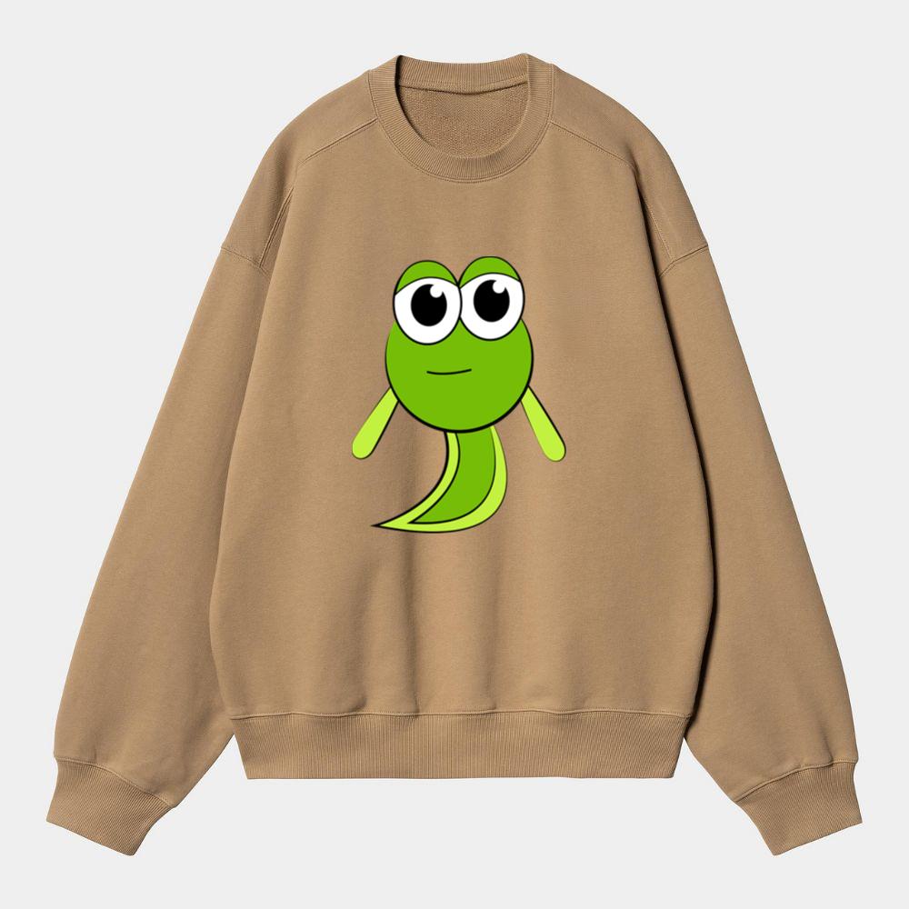 Cute Green Tadpole Sweatshirt