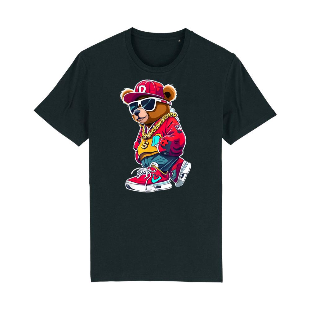 Cute Hip Hop Teddy Bear Tshirt 90 hip hop clothing graffiti T-Shirt