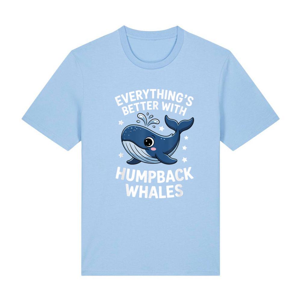 Cute Humpback Whale Lover Kids Boys Girls Humpback Whales T-Shirt