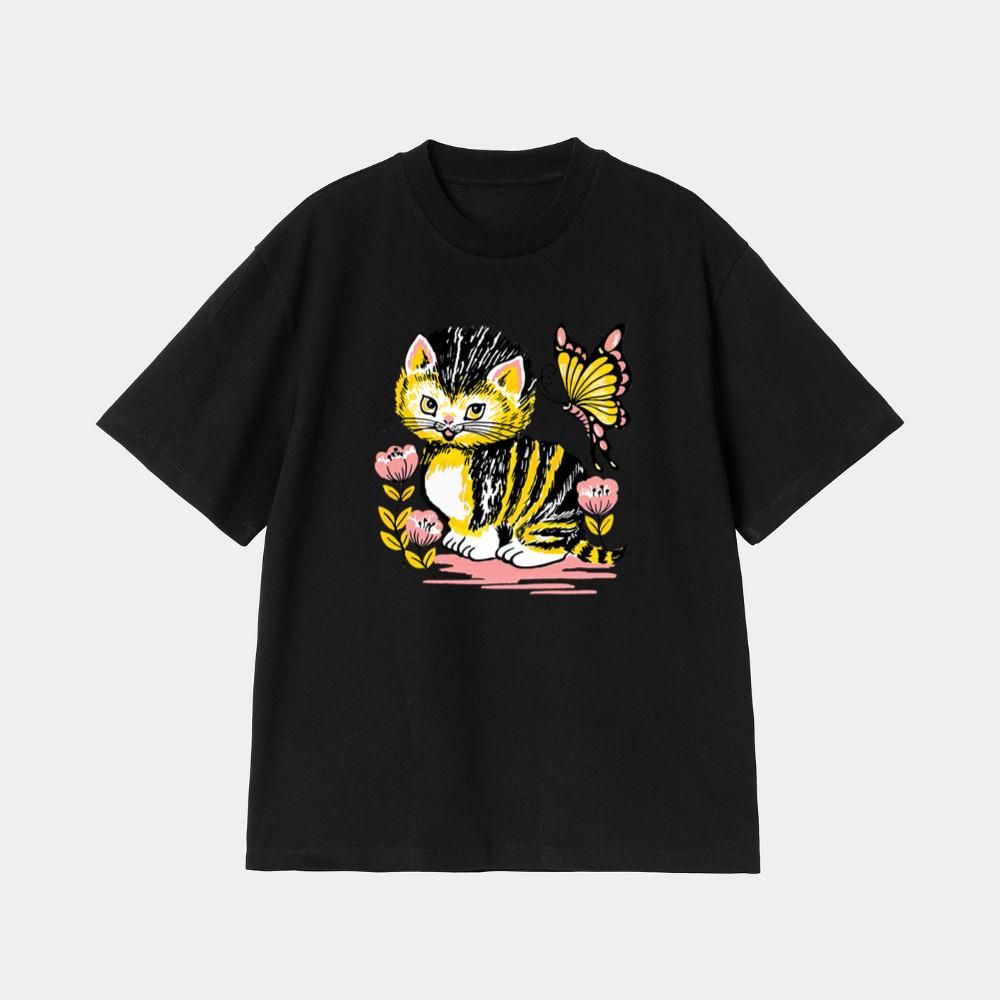 Cute Kitten Illustration T-Shirt