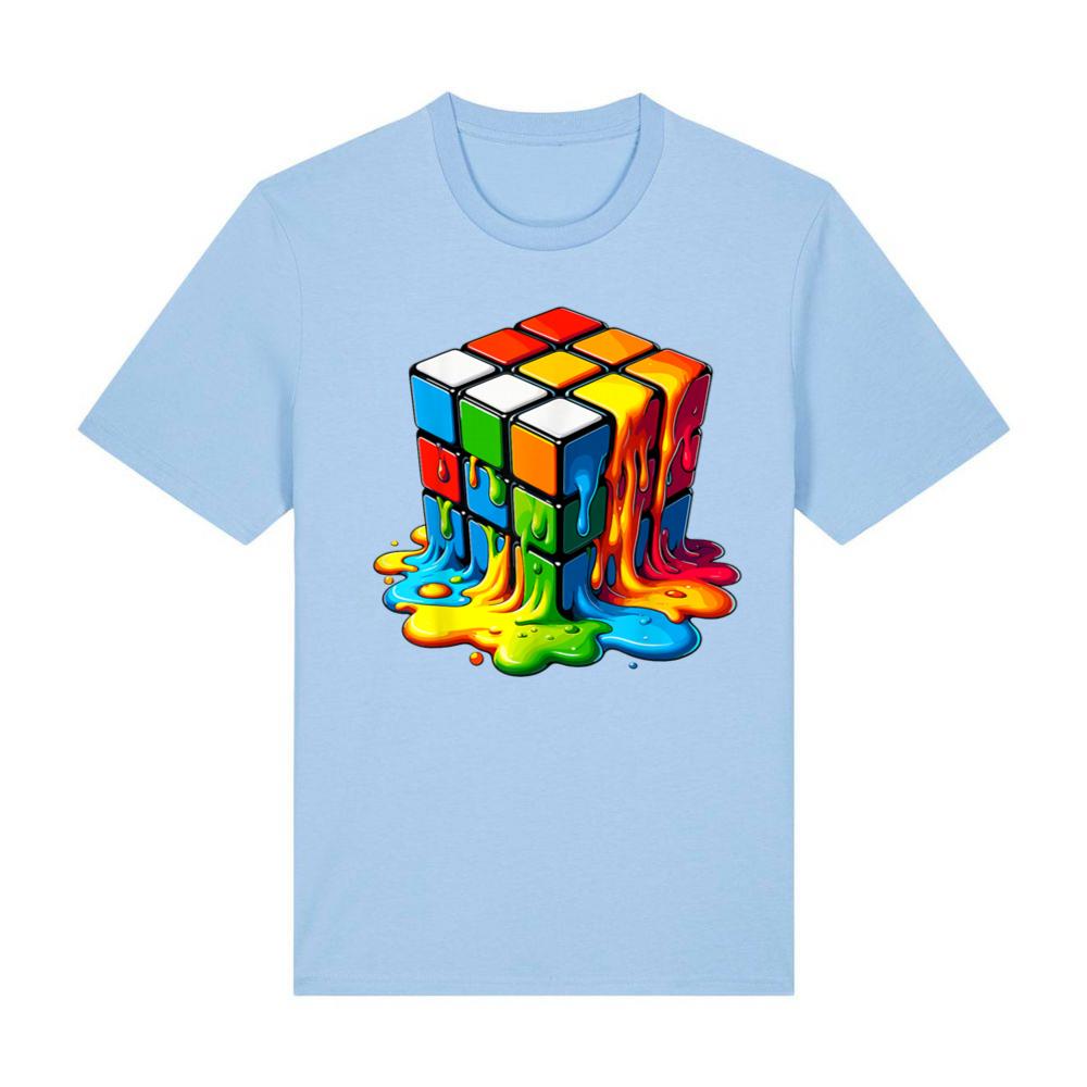 Cute Melting Cube Colorful Awesome Graphic T-Shirt