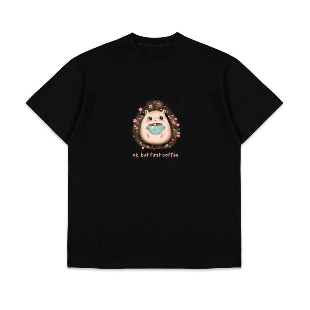 Cute Ok But First Coffee Basic Unisex Top T-Shirts