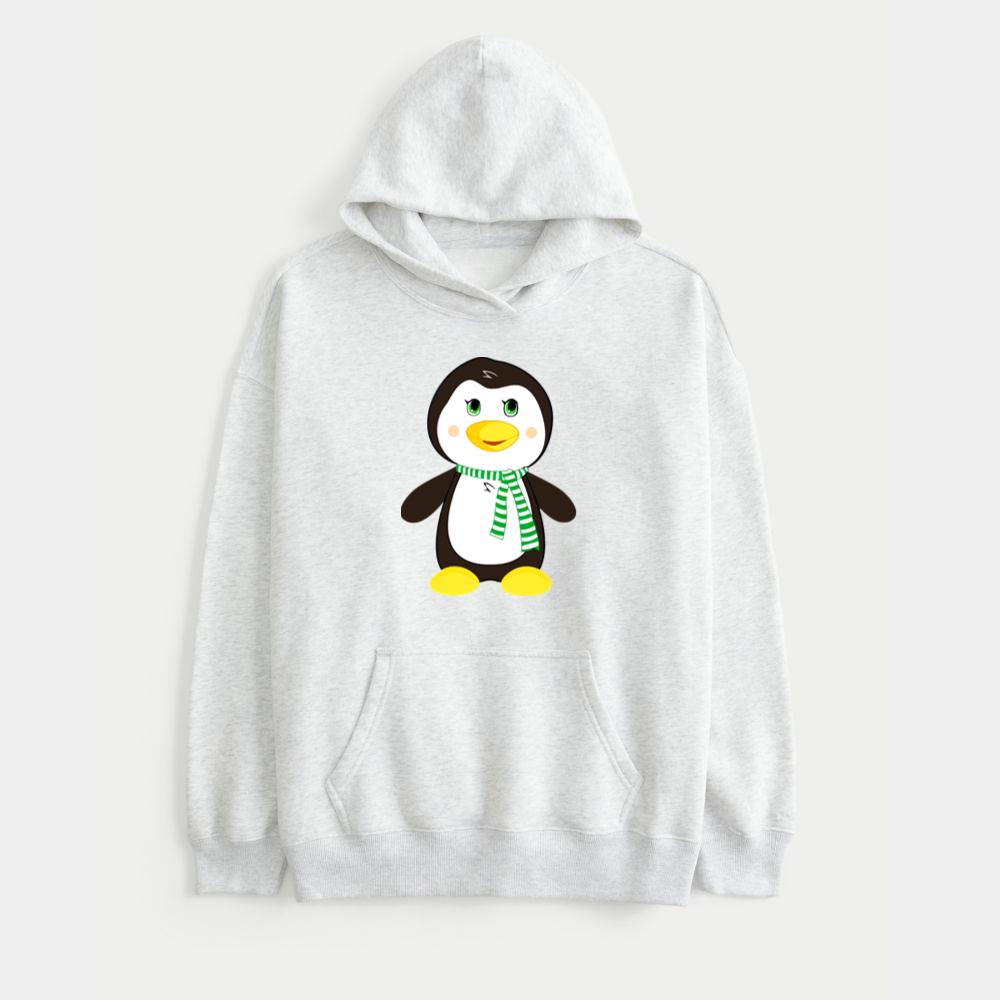 Cute Penguin With Scarf Hoodie