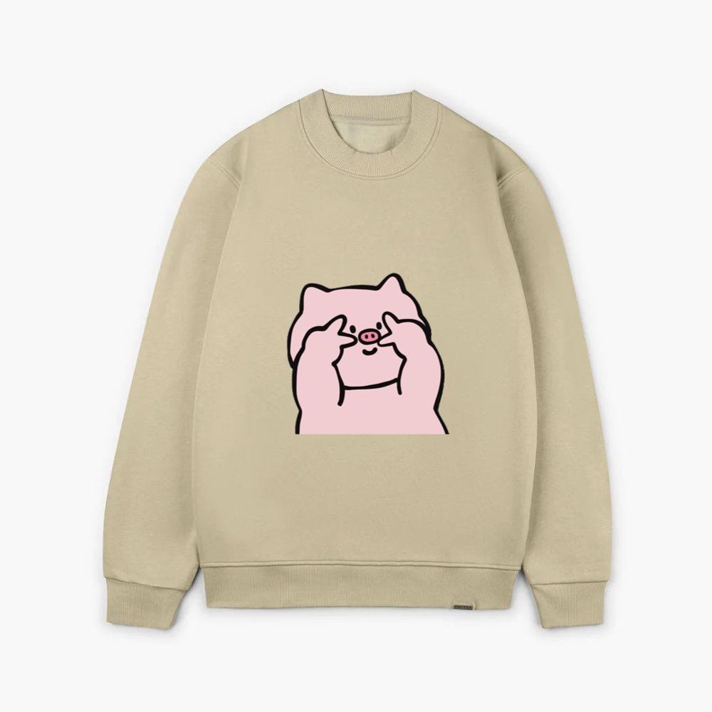 Cute Piggy Peek Sweatsrhits