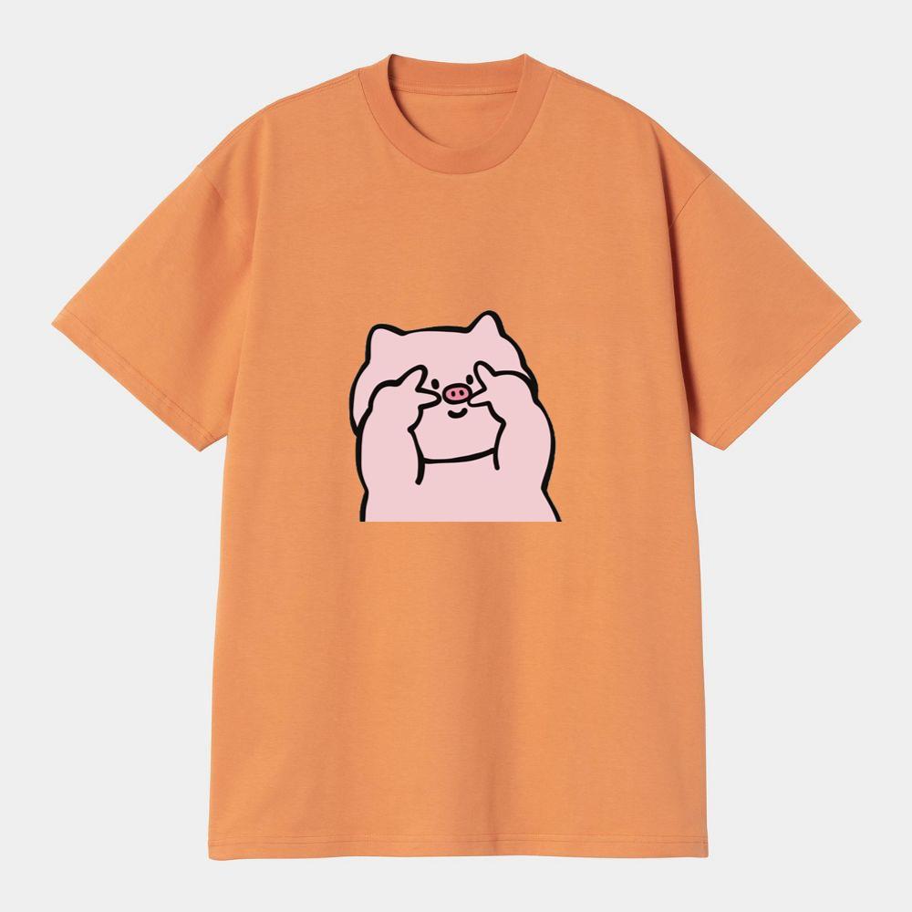 Cute Piggy Peek T-Shirts