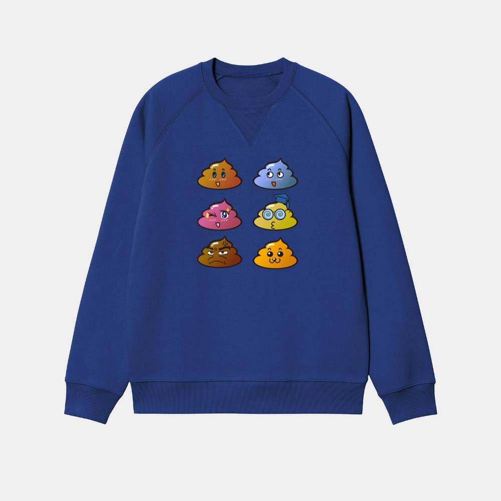 Cute Poop Many Emotions Sweatshirt