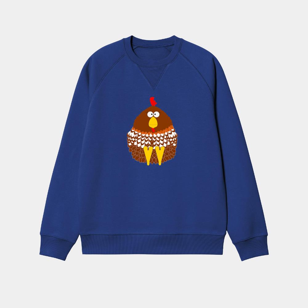 Cute Round Cartoon Hen Sweatshirt