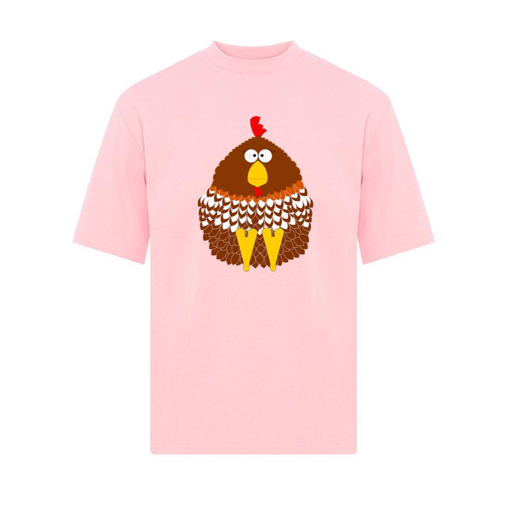 Cute Round Cartoon Hen T-Shirts