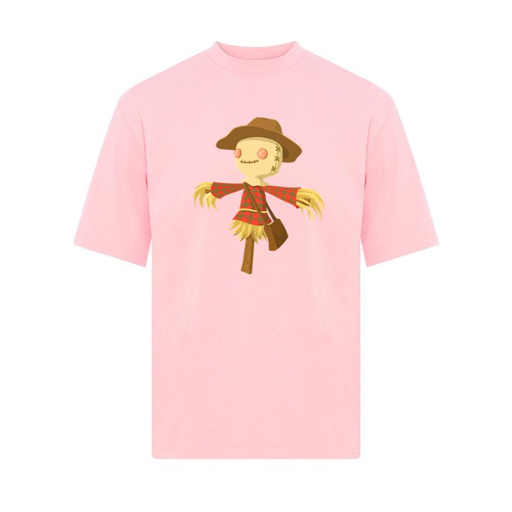 Cute Scarecrow Wearing Plaid Shirt T-Shirts