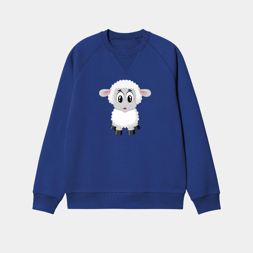 Cute Smiling Cartoon Lamb Sweatshirt