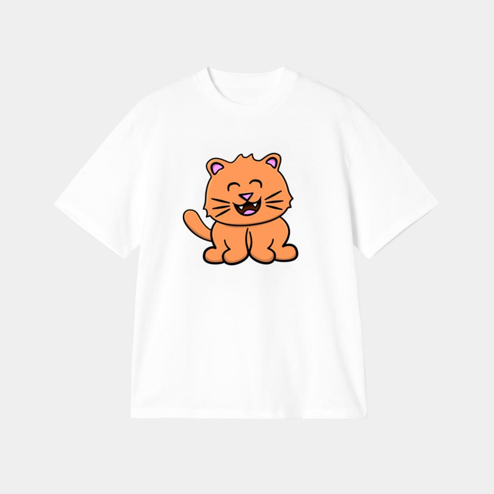 Cute Smiling Orange Cat T-Shirt
