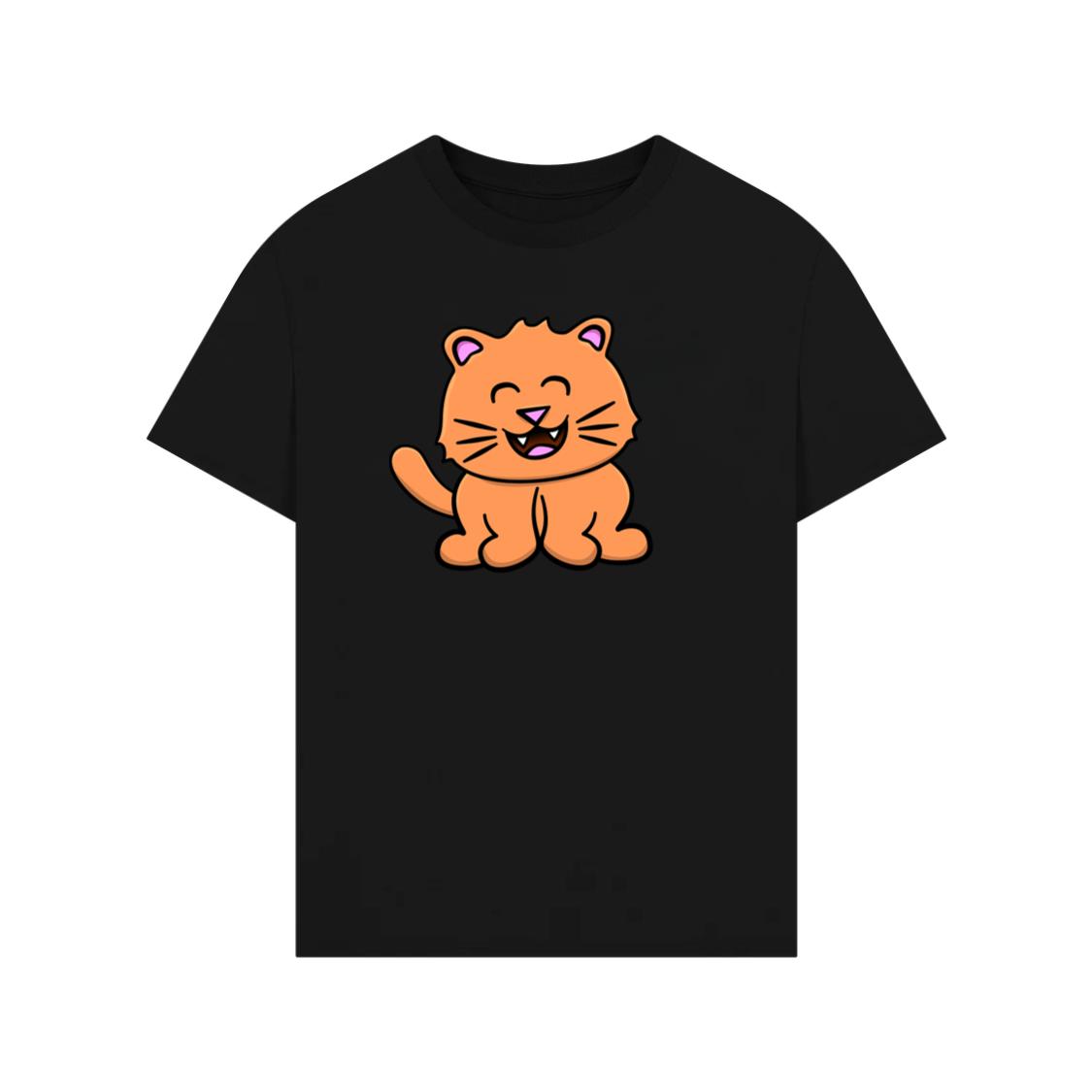 Cute Smiling Orange Cat T-Shirt