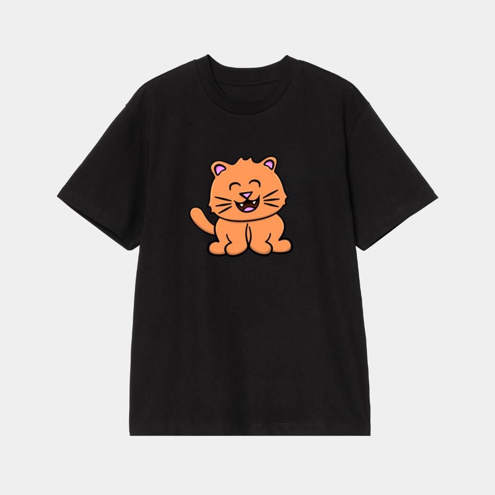 Cute Smiling Orange Cat T-Shirt