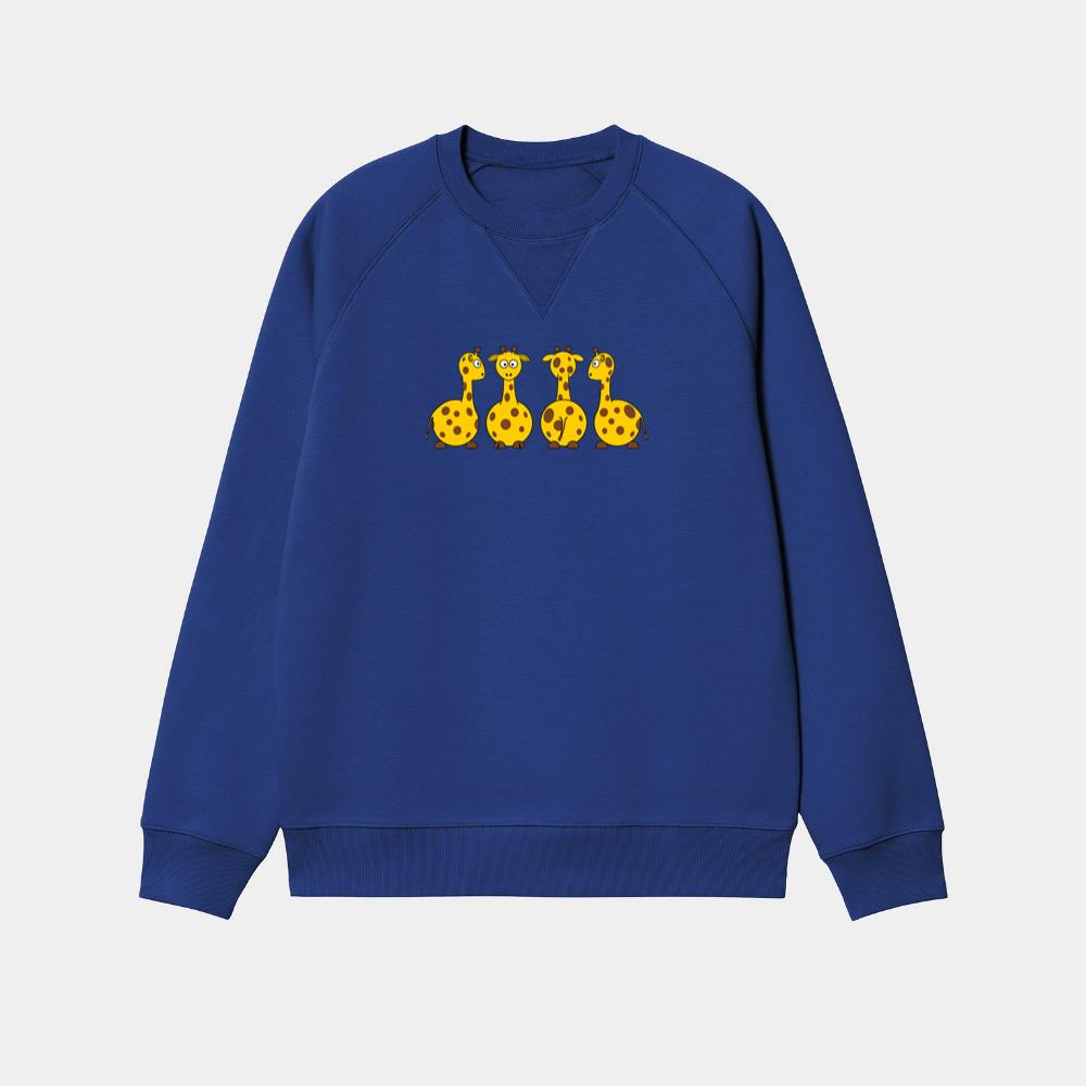 Cute Standing Giraffe Quartet Sweatshirt