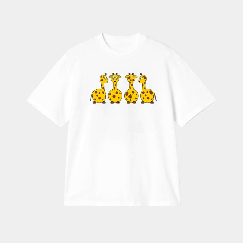 Cute Standing Giraffe Quartet T-Shirt