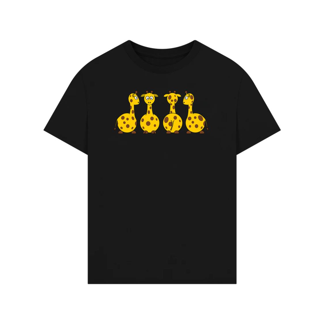 Cute Standing Giraffe Quartet T-Shirt