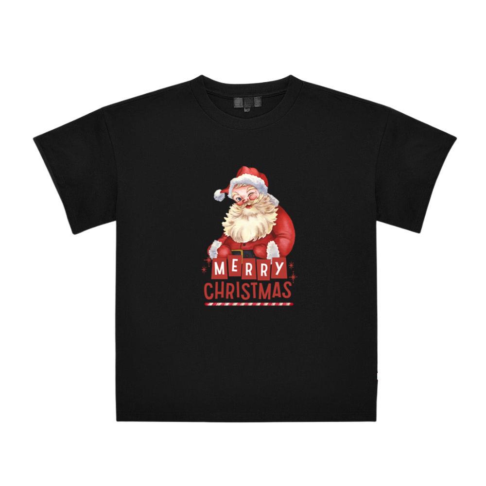 Cute Vintage Retro Merry Christmas Santa Top T-Shirts