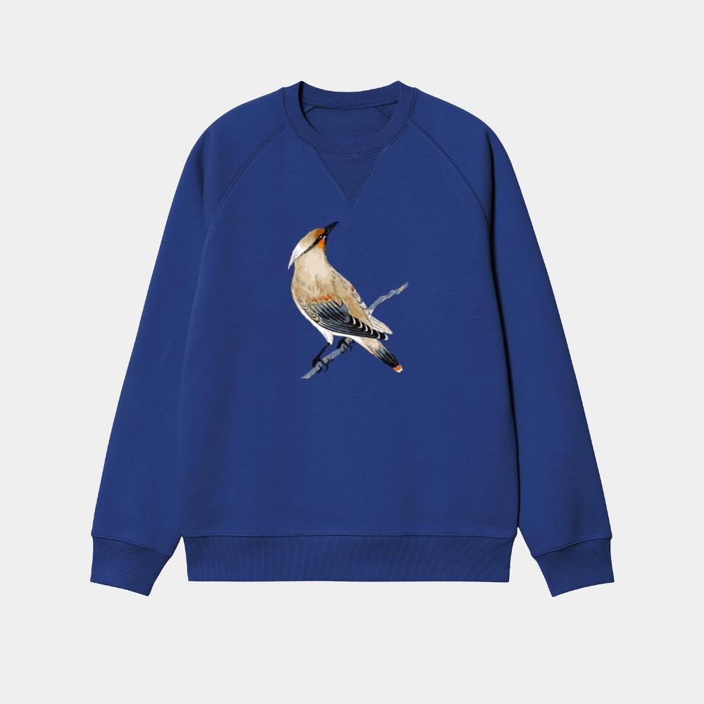 Cute Waxwing Bird Sweatshirt