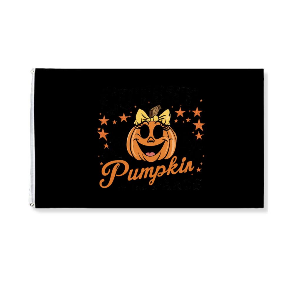 Cutest Pumpkin in the Patch Funny Halloween Graphic Flag