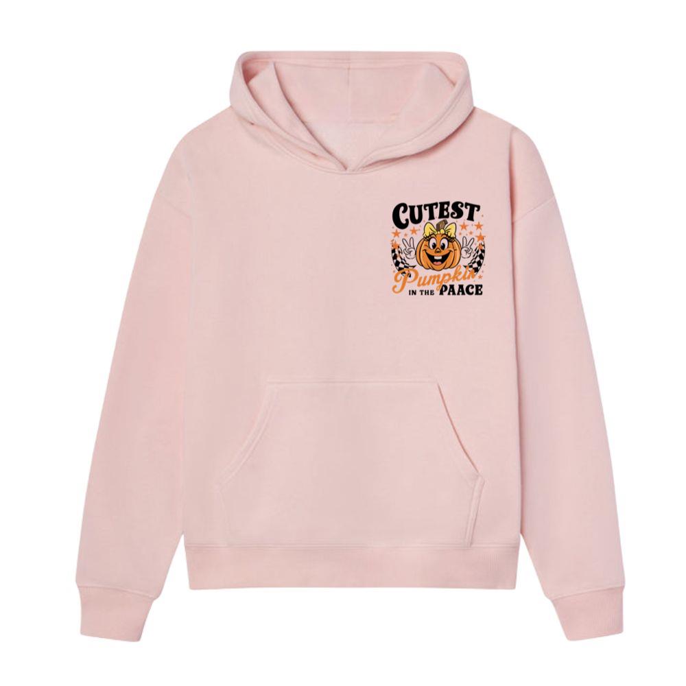 Cutest Pumpkin in the Patch Funny Halloween Graphic Hoodie