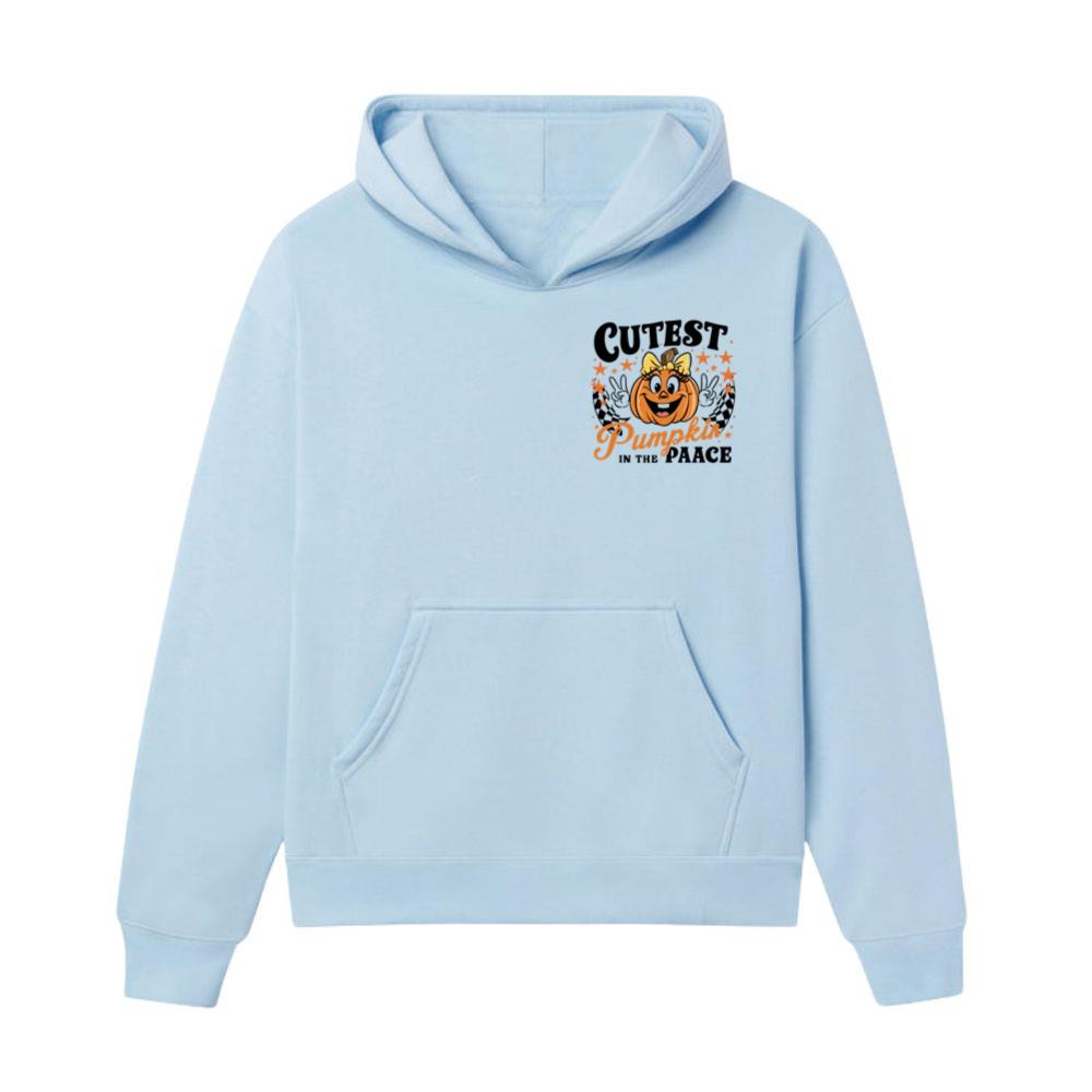 Cutest Pumpkin in the Patch Funny Halloween Graphic Hoodie