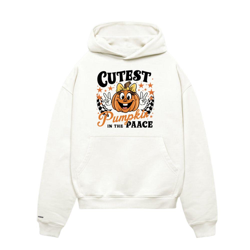 Cutest Pumpkin in the Patch Funny Halloween Graphic Hoodie