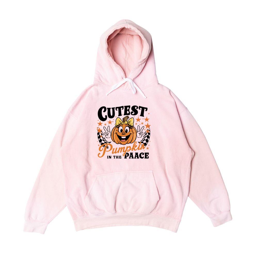 Cutest Pumpkin in the Patch Funny Halloween Graphic Hoodie