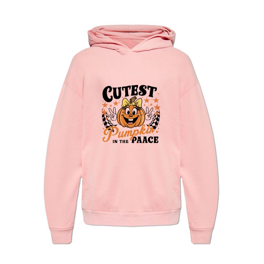 Cutest Pumpkin in the Patch Funny Halloween Graphic Hoodies