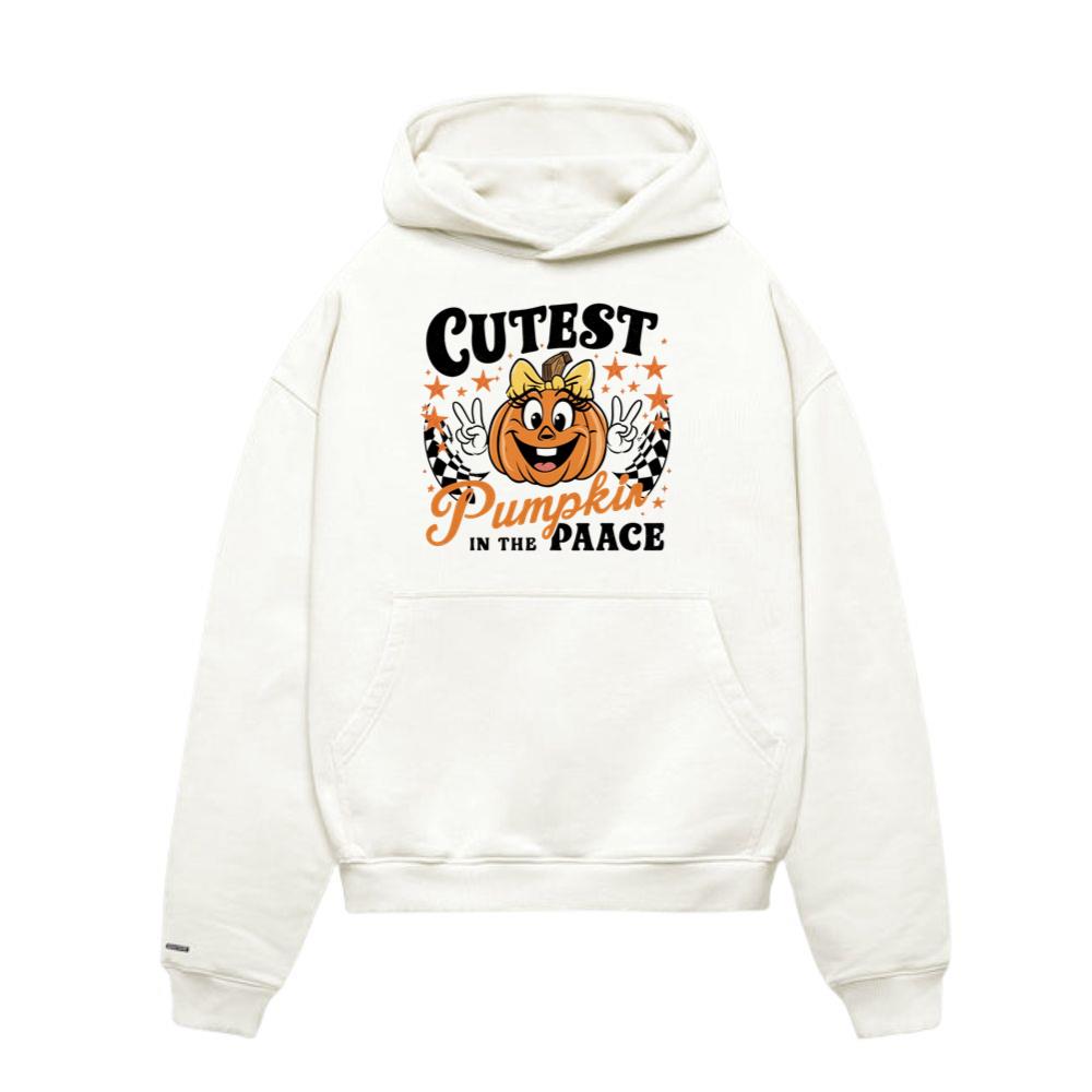 Cutest Pumpkin in the Patch Funny Halloween Graphic Hoodies